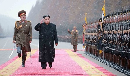 KCNA picture shows North Korean leader Kim Jong Un saluting during a visit to the Ministry of the People's Armed Forces on the occasion of the new year Time: Как Северная Корея создала ядерный арсенал на пепелище СССР