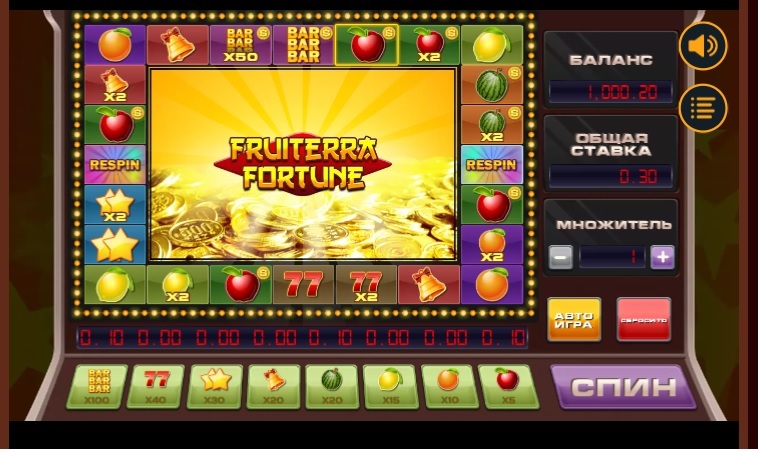 игровой автомат Fruiterra от Booongo
