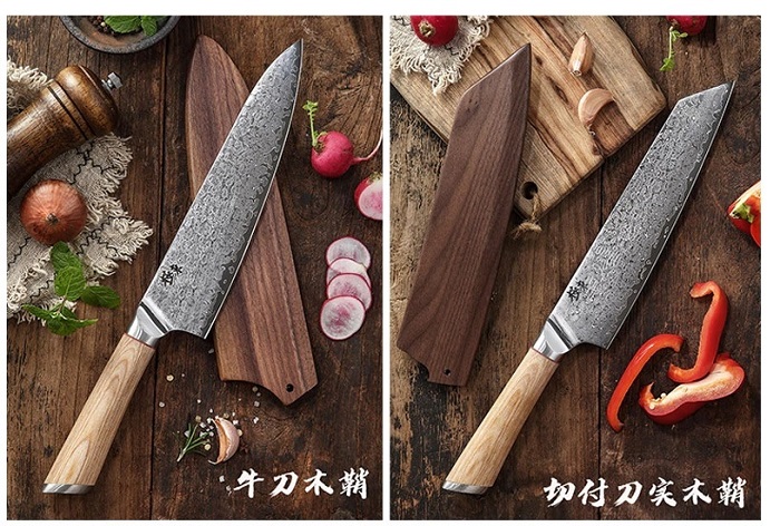 Кухонные ножи из дамасской стали