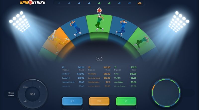 Игровой аппарат Spin Strike - неоновый риск и шанс на х14