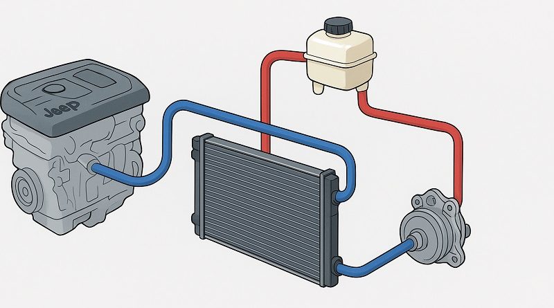 Охолоджувальна система Jeep Compass і Patriot (2008–2016): радіатор, помпа, термостат та патрубки